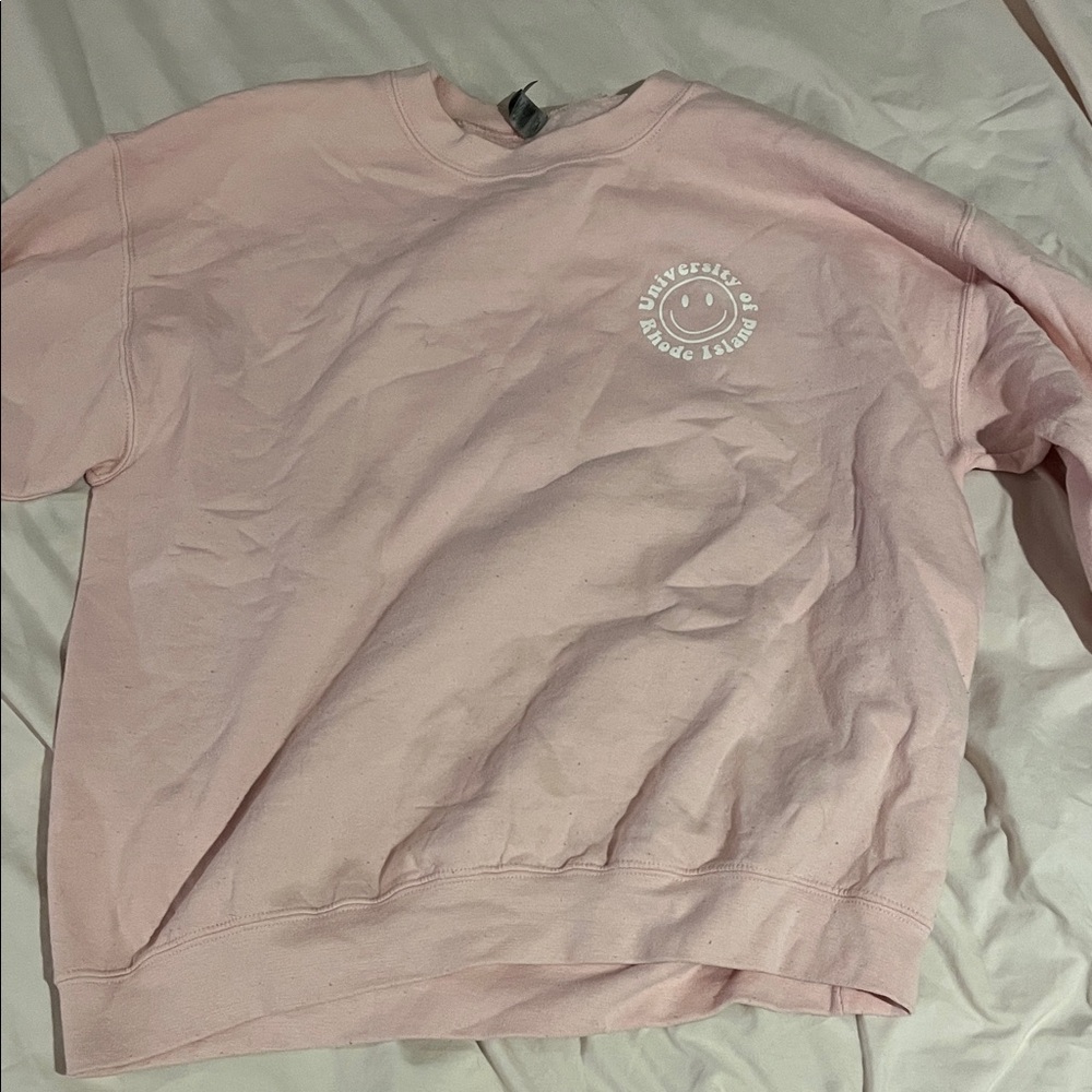 Pink Graphic Sweatshirt University Of Rhode Island